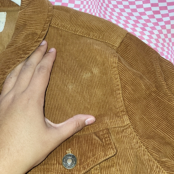 Rusty Orange Brown Curdoroy Jacket Sky & Sparrow - Picture 4 of 5